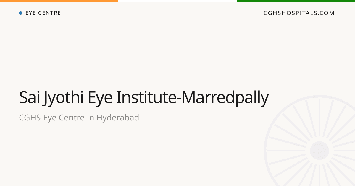 Saijyothi Eye Institute, Secunderabad campus