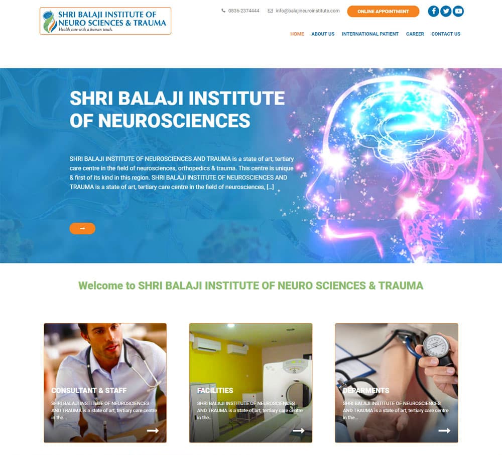 Shri Balaji Institute of Neuro Sciences and Trauma, Hubli logo